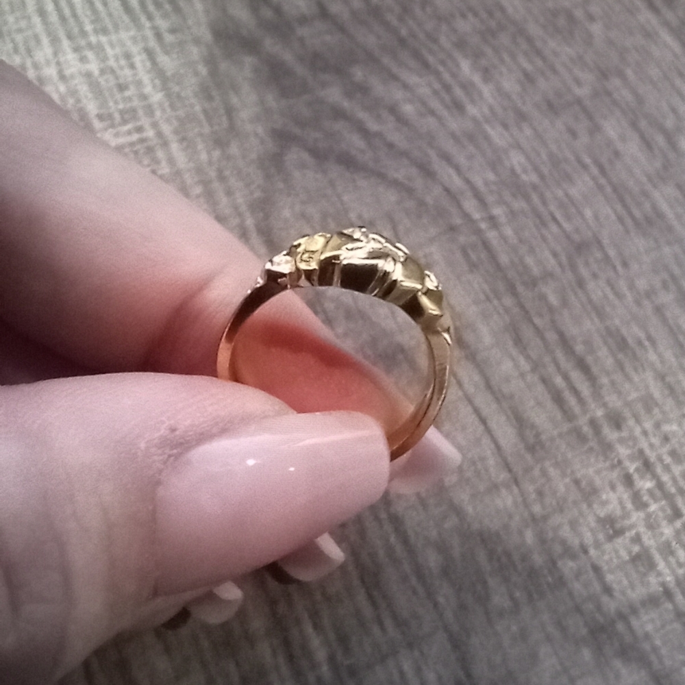 Vintage Gold Nugget Ring - Picture 3 of 4
